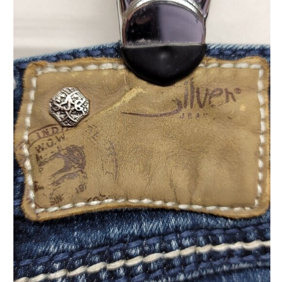 Silver Jeans Suki Surplus Curvy Bootcut Flap Pocket Jean sz 18 inseam 34 - Picture 8 of 13